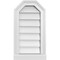 Ekena Millwork Octagonal Top Surface Mount PVC Gable Vent w/ 2"W x 2"P Brickmould Sill Frame, 12"W x 22"H GVPOT12X2203SN - alternate 1